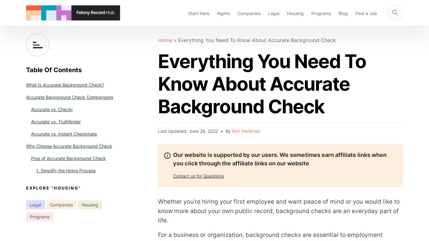 Everything You Need To Know About Accurate Background Check